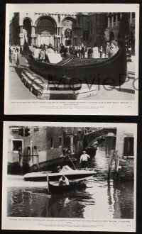 1e942 MOONRAKER 3 8x10 stills '79 Roger Moore as James Bond driving his gondola, Venice!