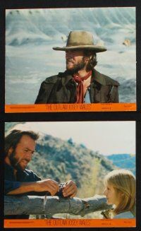 1e192 OUTLAW JOSEY WALES 7 8x10 mini LCs '76 Clint Eastwood w/ sexy Sandra Locke, Chief Dan George!