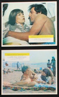 1e155 TOUCH OF CLASS 8 color English FOH LCs '73 great images of George Segal, Glenda Jackson!