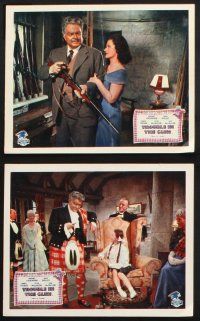 1e163 TROUBLE IN THE GLEN 8 color English FOH LCs '54 Orson Welles & Margaret Lockwood in Scotland!