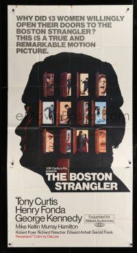 1f623 BOSTON STRANGLER 3sh '68 Tony Curtis, Henry Fonda, he killed thirteen girls, different!!