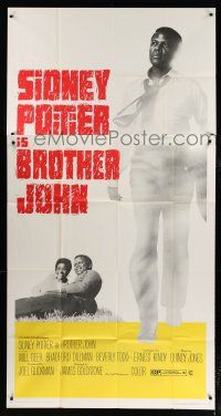 1f626 BROTHER JOHN 3sh '71 great huge full-length image of angelic Sidney Poitier!