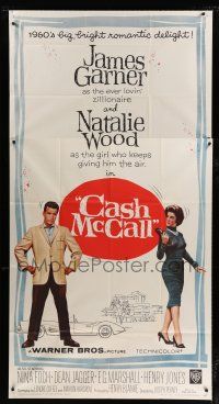 1f629 CASH MCCALL 3sh '60 zillionaire James Garner, Natalie Wood, big bright romantic delight!