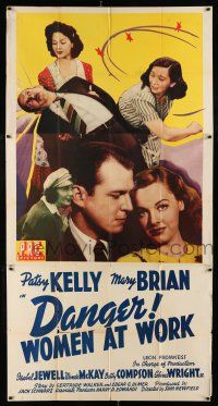 1f653 DANGER WOMEN AT WORK 3sh '43 Patsy Kelly & Mary Brian have men's jobs during World War II!