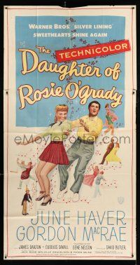1f658 DAUGHTER OF ROSIE O'GRADY 3sh '50 art of Gordon MacRae & sexy June Haver dancing!