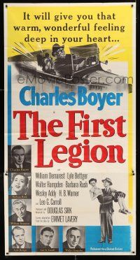 1f691 FIRST LEGION 3sh '51 Barbara Rush, Charles Boyer, William Demarest, directed by Douglas Sirk