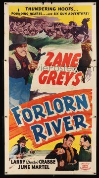 1f702 FORLORN RIVER 3sh R51 Buster Crabbe, Zane Grey, thundering hoofs & pounding hearts!