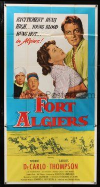 1f703 FORT ALGIERS 3sh '53 sexy Yvonne de Carlo in Africa, young blood runs hot!