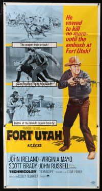1f706 FORT UTAH 3sh '66 John Ireland vowed to kill no more until the ambush at Fort Utah!