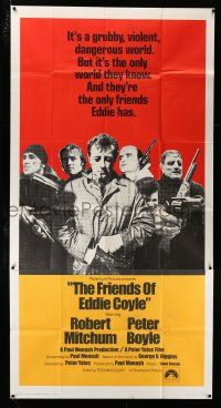 1f710 FRIENDS OF EDDIE COYLE int'l 3sh '73 Robert Mitchum lives in a violent, dangerous world!