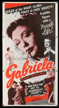 1f713 GABRIELA 3sh '56 Queen of the Night Clubs, toast of cafe society, a woman with a past!