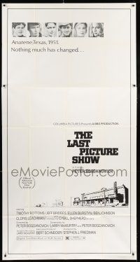 1f772 LAST PICTURE SHOW 3sh '71 Peter Bogdanovich, Jeff Bridges, Ellen Burstyn, Tim Bottoms