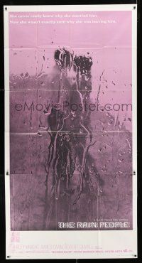 1f852 RAIN PEOPLE int'l 3sh '69 Francis Ford Coppola, Robert Duvall, cool wet window image!