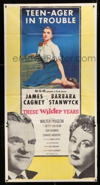 1f937 THESE WILDER YEARS 3sh '56 James Cagney & Barbara Stanwyck have a teenager in trouble!