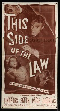 1f938 THIS SIDE OF THE LAW 3sh '50 Viveca Lindfors, Kent Smith, it's the danger-side of love!