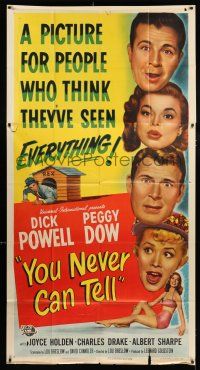 1f996 YOU NEVER CAN TELL 3sh '51 Dick Powell is a reincarnated dog who inherited a fortune!