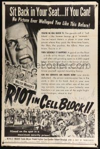 1f018 RIOT IN CELL BLOCK 11 40x60 '54 directed by Don Siegel, Sam Peckinpah, 4,000 caged humans!