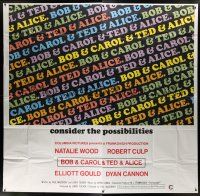 1f127 BOB & CAROL & TED & ALICE int'l 6sh '69 Natalie Wood, Elliott Gould, Dyan Cannon, Robert Culp