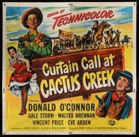1f145 CURTAIN CALL AT CACTUS CREEK 6sh '50 Donald O'Connor, Gale Storm, riot on western frontier!