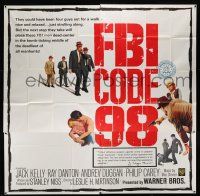 1f158 FBI CODE 98 6sh '63 government agents in the middle of the deadliest of all manhunts!