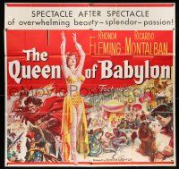 1f220 QUEEN OF BABYLON 6sh '56 art of sexy Rhonda Fleming, a spectacle of overwhelming beauty!