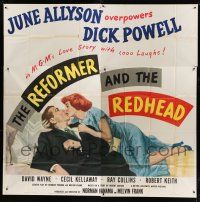 1f224 REFORMER & THE REDHEAD 6sh '50 June Allyson overpowers Dick Powell with 1000 laughs!