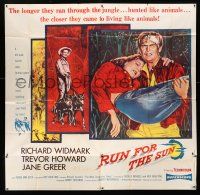 1f229 RUN FOR THE SUN 6sh '56 Richard Widmark finds Nazi war criminals in Central American jungle!