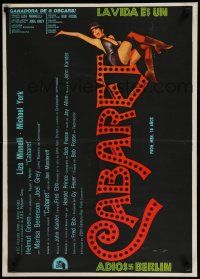 1f285 CABARET Argentinean 21x29 '72 Liza Minnelli sings in Nazi Germany, directed by Bob Fosse!