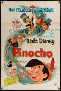 1f389 PINOCCHIO Argentinean R60s Disney classic cartoon about a wooden boy who wants to be real!