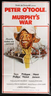 1f011 MURPHY'S WAR English 3sh '71 Peter O'Toole, WWII was ending, WWMurphy was about to begin!