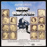 1f005 MURDER ON THE ORIENT EXPRESS English 6sh '74 great different art of train & top cast!