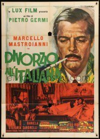 1f460 DIVORCE - ITALIAN STYLE Italian 1p '62 Averardo Ciriello art of smoking Marcello Mastroianni!