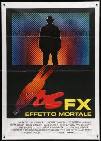 1f465 F/X Italian 1p '86 cool different image, is it murder or is it special effects!