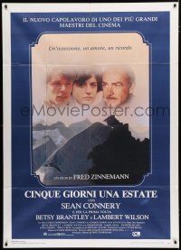 1f474 FIVE DAYS ONE SUMMER Italian 1p '83 Sean Connery, directed by Fred Zinnemann!