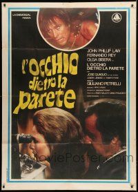 1f517 L'OCCHIO DIETRO LA PARETE Italian 1p '77 John Phillip Law, The Eye Behind the Wall!