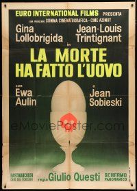 1f542 PLUCKED Italian 1p '67 Gina Lollobrigida, Jean-Louis Trintignant, Ewa Aulin, different art!