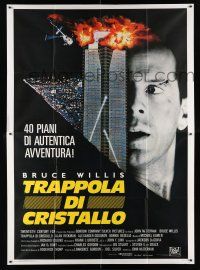 1f058 DIE HARD Italian 2p '88 cop Bruce Willis is up against twelve terrorists, crime classic!