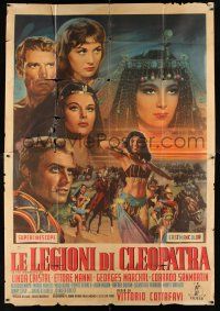 1f073 LEGIONS OF THE NILE Italian 2p '60 Italian Egypt epic, sexy Linda Cristal, different art!