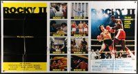 1f042 ROCKY II 1-stop poster '79 Sylvester Stallone & Carl Weathers fight in ring, sequel!