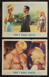 1g930 DON'T MAKE WAVES 2 LCs '67 Tony Curtis, super sexy Sharon Tate & Claudia Cardinale!
