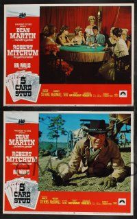 1g020 5 CARD STUD 8 LCs '68 cowboys Roddy McDowall, Dean Martin & Robert Mitchum, poker gambling!