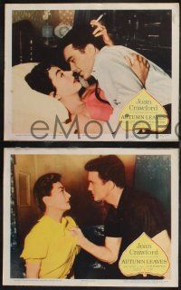 1g728 AUTUMN LEAVES 4 LCs '56 lonely Joan Crawford, Cliff Robertson, Lorne Greene, Vera Miles!