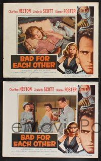 1g526 BAD FOR EACH OTHER 7 LCs '53 Charlton Heston, super sexy bad girl Lizabeth Scott!