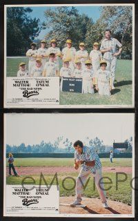 1g045 BAD NEWS BEARS 8 LCs '76 Walter Matthau coaches baseball player Tatum O'Neal!