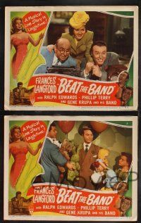 1g731 BEAT THE BAND 4 LCs '47 sexy Frances Langford, Ralph Edwards, Phillip Terry & Gene Krupa!