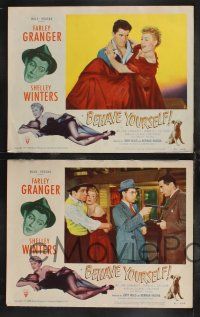 1g050 BEHAVE YOURSELF 8 LCs '51 Shelley Winters, Farley Granger, Gillmore, art by Alberto Vargas!