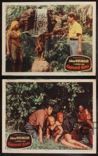 1g657 CAPTIVE GIRL 5 LCs '50 Johnny Weissmuller as Jungle Jim, Buster Crabbe, sexy jungle babe!