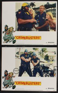 1g106 CRIMEBUSTERS 8 LCs '79 wacky images of policemen Terence Hill & Bud Spencer!