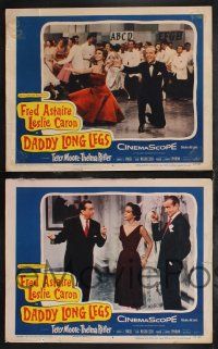 1g531 DADDY LONG LEGS 7 LCs '55 great images of Fred Astaire, Leslie Caron & Terry Moore!