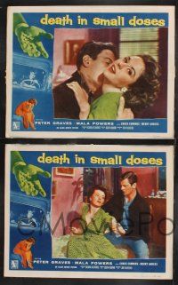 1g117 DEATH IN SMALL DOSES 8 LCs '57 the rough tough guys and dolls, Peter Graves!